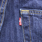 Levi Strauss 501 Denim Jeans S Dark Indigo Blue Button Fly 00501-0115