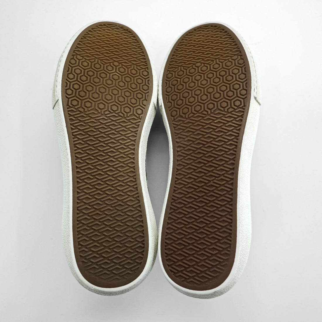 BURBERRY Check Canvas Low-Top Sneakers Beige Size 42 Made in China