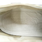 BURBERRY Check Canvas Low-Top Sneakers Beige Size 42 Made in China