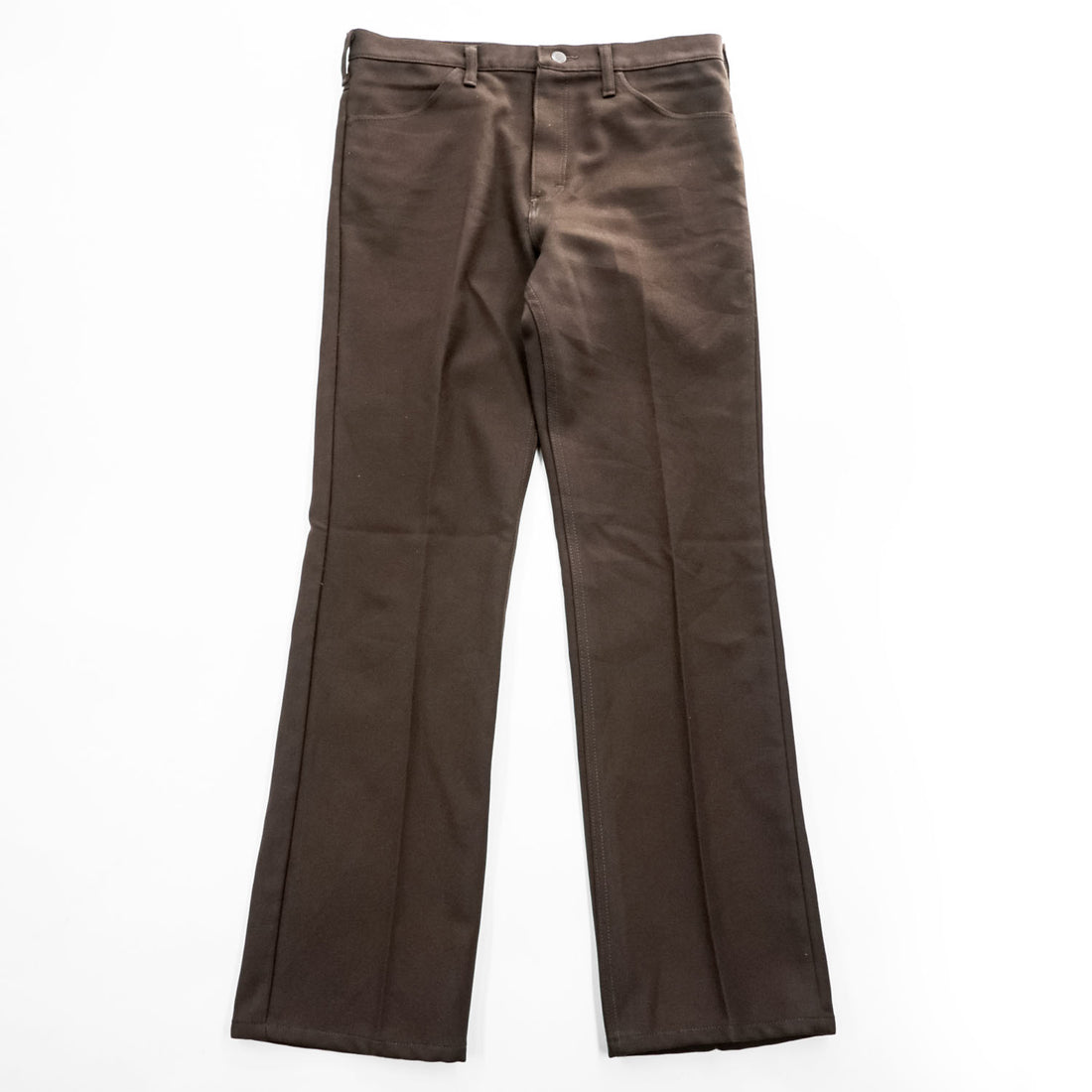 70s Wrangler Wrancher 00082BN Made in USA Brown Bootcut Pants W34 L33