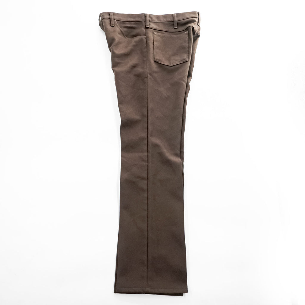 70s Wrangler Wrancher 00082BN Made in USA Brown Bootcut Pants W34 L33