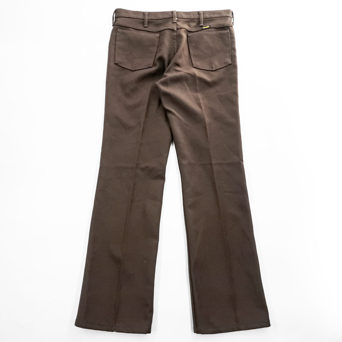 70s Wrangler Wrancher 00082BN Made in USA Brown Bootcut Pants W34 L33