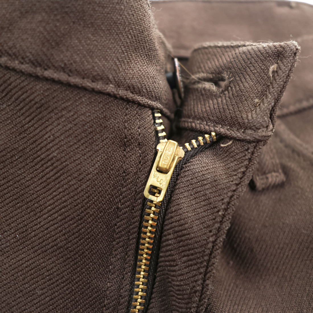 70s Wrangler Wrancher 00082BN Made in USA Brown Bootcut Pants W34 L33