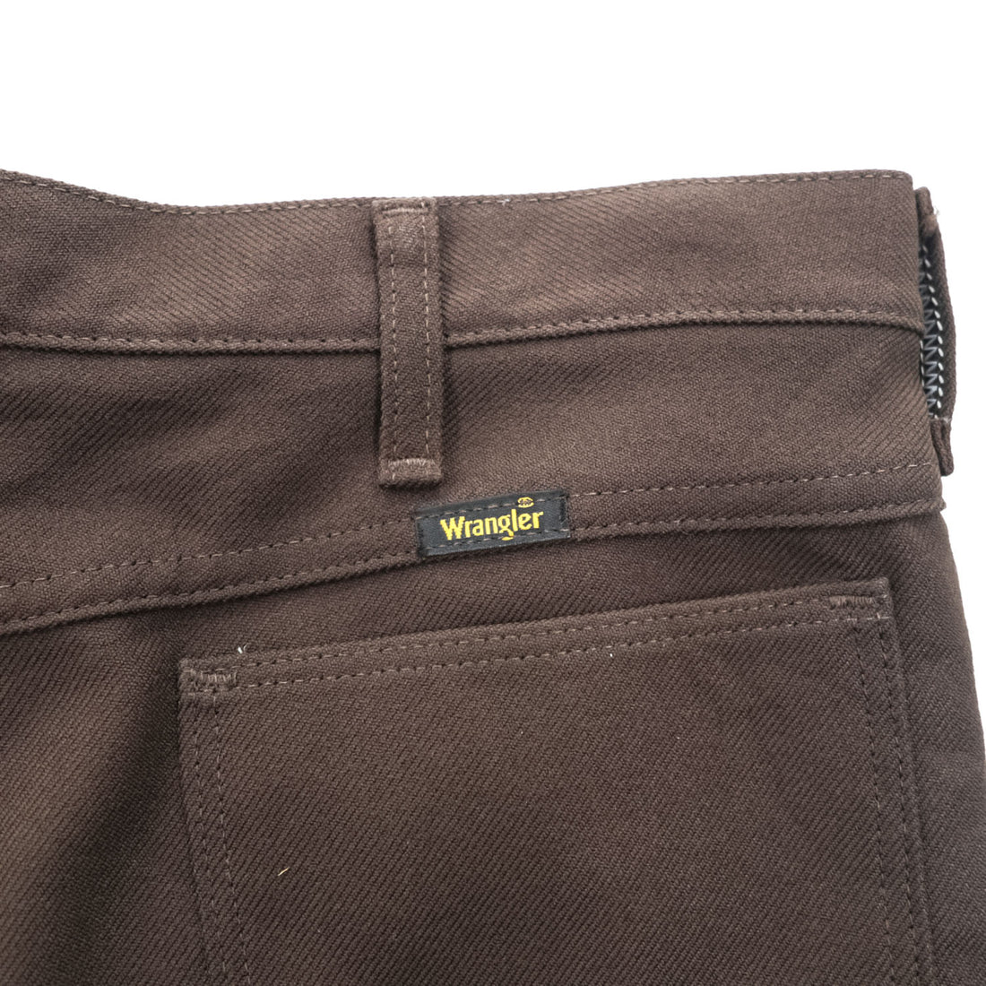 70s Wrangler Wrancher 00082BN Made in USA Brown Bootcut Pants W34 L33