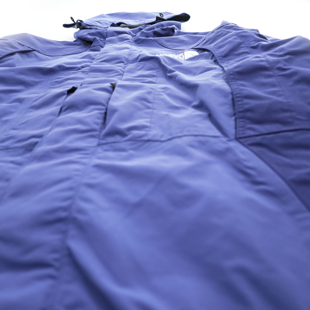 THE NORTH FACE ゴアテックス GORE-TEX マウンテンパーカー シェル レインジャケット M ブルー 防水 ドローコード