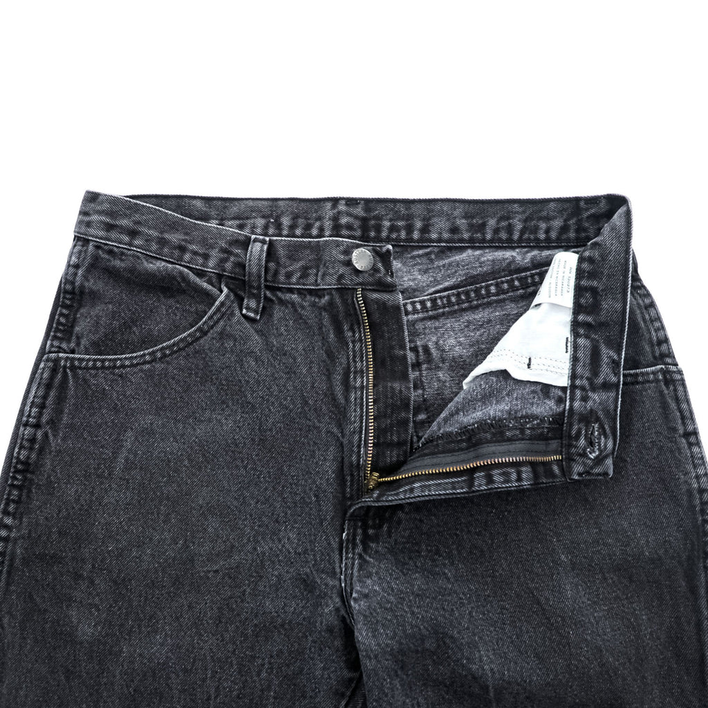 RUSTLER (Wrangler) ブラックデニムパンツ ジーンズ M コットン 87619CB