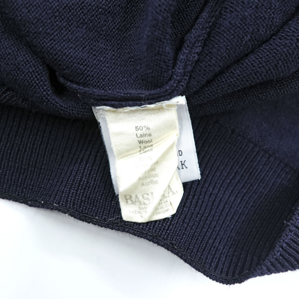 LACOSTE 90年代 ヴィンテージ Vネックニット セーター XL ネイビー ワニロゴ