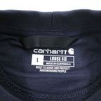 carhartt クルーネック 前V スウェット トレーナー L ネイビー 裏起毛 LOOSE FIT TS0124-M