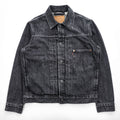Levi's 大戦モデル 1st タイプ ビッグE デニム トラッカージャケット Gジャン S ブラック TYPE 1 短丈 ビッグサイズ シンチバック ダブルプリーツ PREMIUM A3174-0000