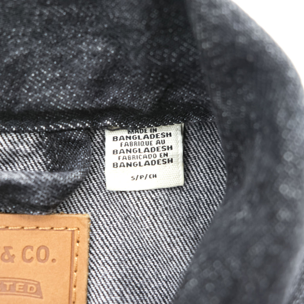 Levi's 大戦モデル 1st タイプ ビッグE デニム トラッカージャケット Gジャン S ブラック TYPE 1 短丈 ビッグサイズ シンチバック ダブルプリーツ PREMIUM A3174-0000
