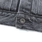 Levi's 大戦モデル 1st タイプ ビッグE デニム トラッカージャケット Gジャン S ブラック TYPE 1 短丈 ビッグサイズ シンチバック ダブルプリーツ PREMIUM A3174-0000