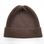 LE ( COMOLI / L'ECHOPPE )  ビーニー ニット帽 KNIT CAP ブラウン25-096-053-1001-3-0
