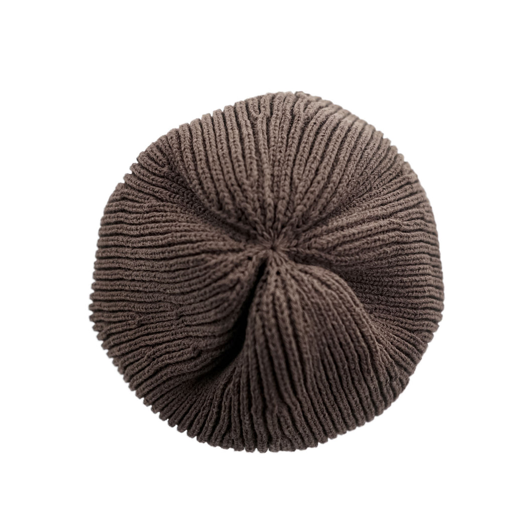 LE ( COMOLI / L'ECHOPPE )  ビーニー ニット帽 KNIT CAP ブラウン25-096-053-1001-3-0
