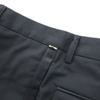 THE RERACS 日本製 タキシードパンツ ワイドスラックス S ブラック サイドライン STUDIOUS取扱い