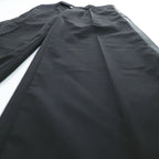 THE RERACS 日本製 タキシードパンツ ワイドスラックス S ブラック サイドライン STUDIOUS取扱い