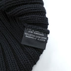 Schott NYC コットン リブニット ラグラン セーター M ブラック GANGSTAR 3