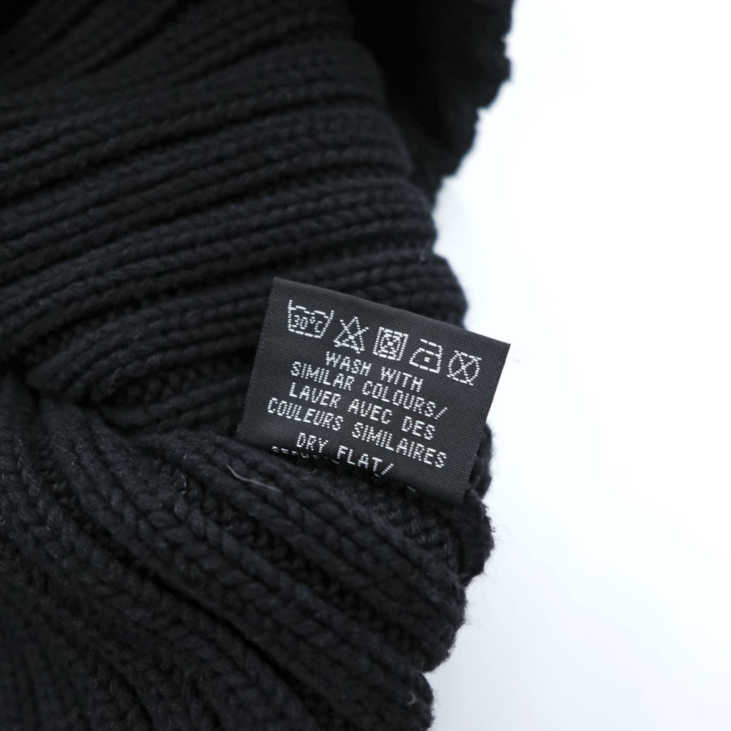 Schott NYC コットン リブニット ラグラン セーター M ブラック GANGSTAR 3