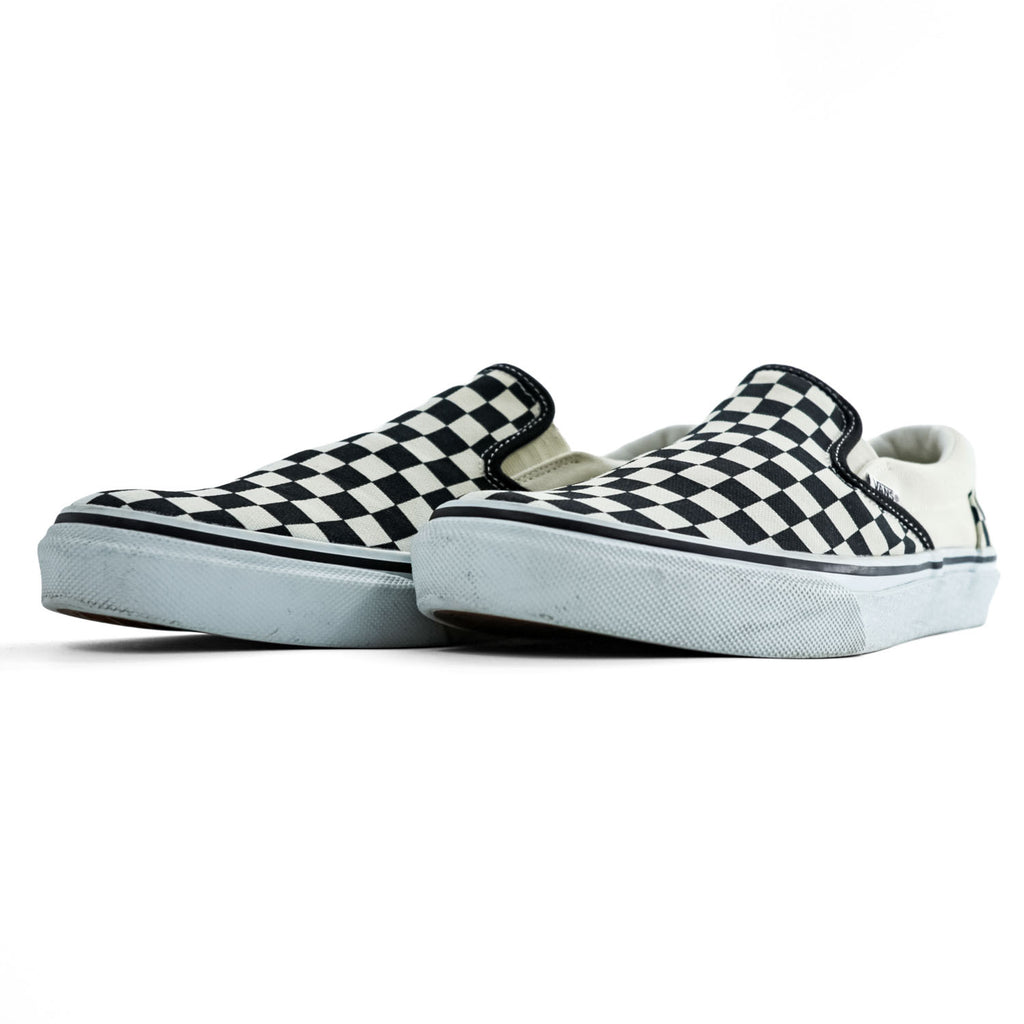 VANS クラシック スリッポン SLIP-ON スニーカー 26.5cm キャンバス チェッカーフラッグ V98CLA 466091-0001