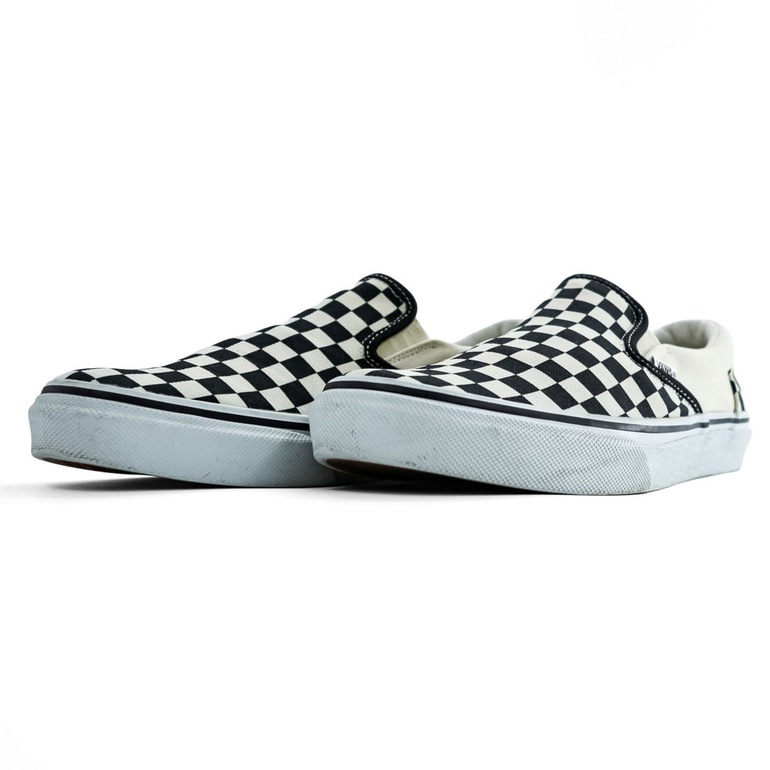 VANS クラシック スリッポン SLIP-ON スニーカー 26.5cm キャンバス チェッカーフラッグ V98CLA 466091-0001