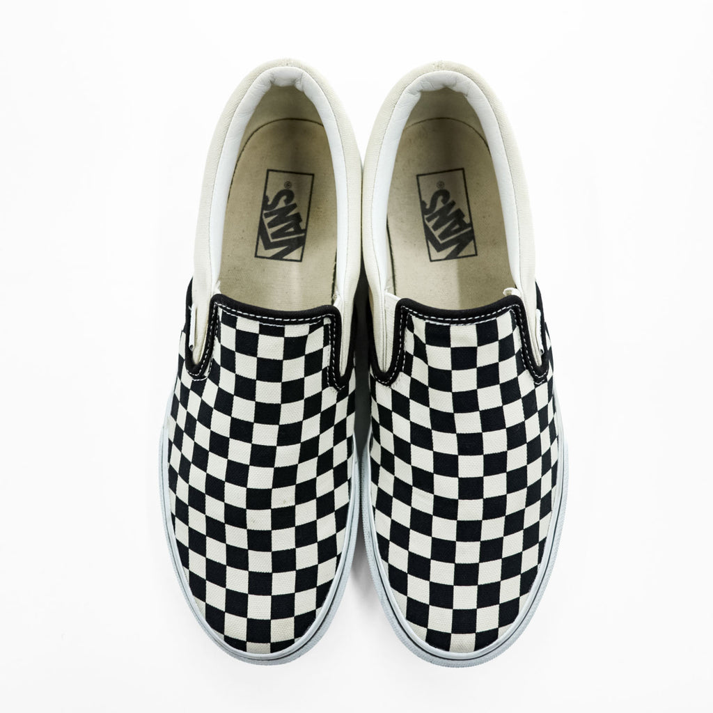 VANS クラシック スリッポン SLIP-ON スニーカー 26.5cm キャンバス チェッカーフラッグ V98CLA 466091-0001