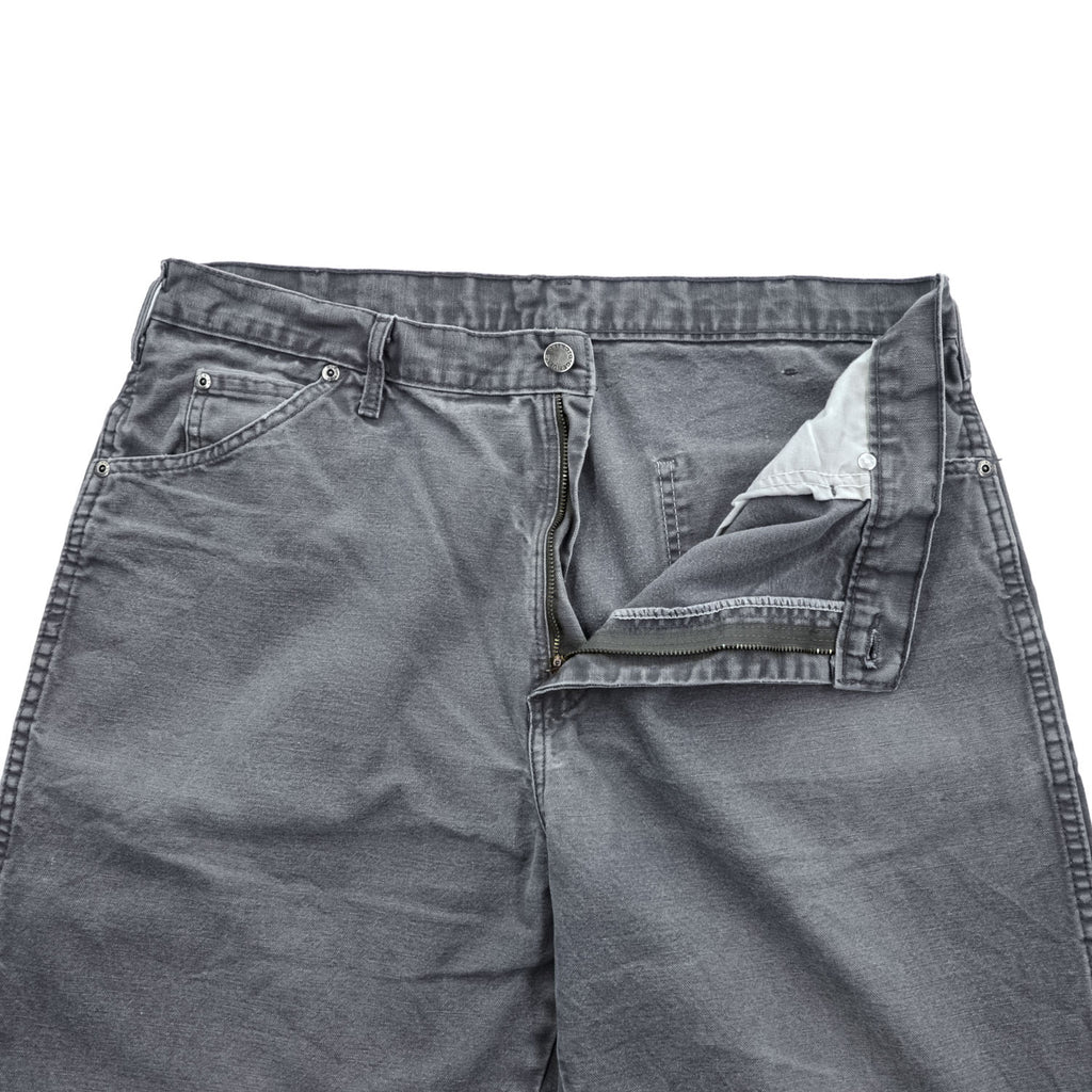 Dickies ダック地 ワークパンツ L フェードグレー キャンバス