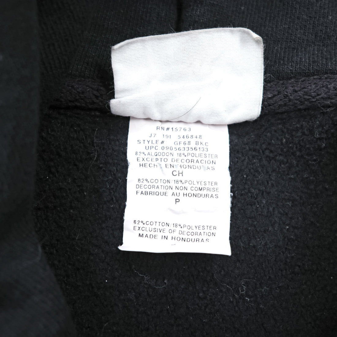 Champion リバースウィーブ REVERSE WEAVE プルオーバー パーカー L ブラック カンガルーポケット ワンポイントロゴ GF68 BKC
