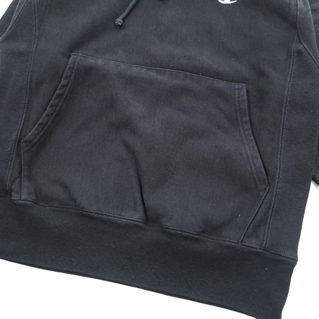 Champion リバースウィーブ REVERSE WEAVE プルオーバー パーカー L ブラック カンガルーポケット ワンポイントロゴ GF68 BKC