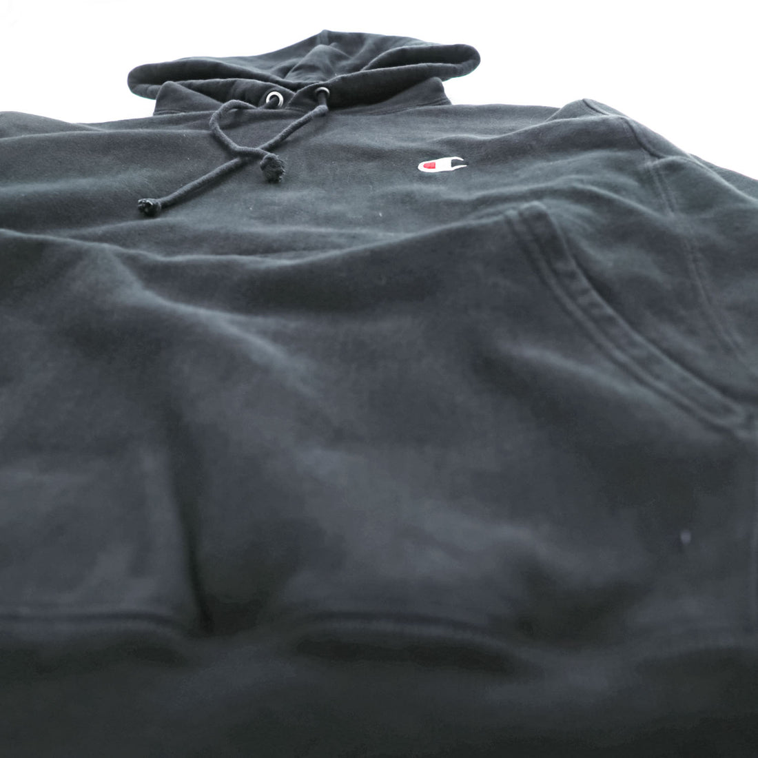 Champion リバースウィーブ REVERSE WEAVE プルオーバー パーカー L ブラック カンガルーポケット ワンポイントロゴ GF68 BKC