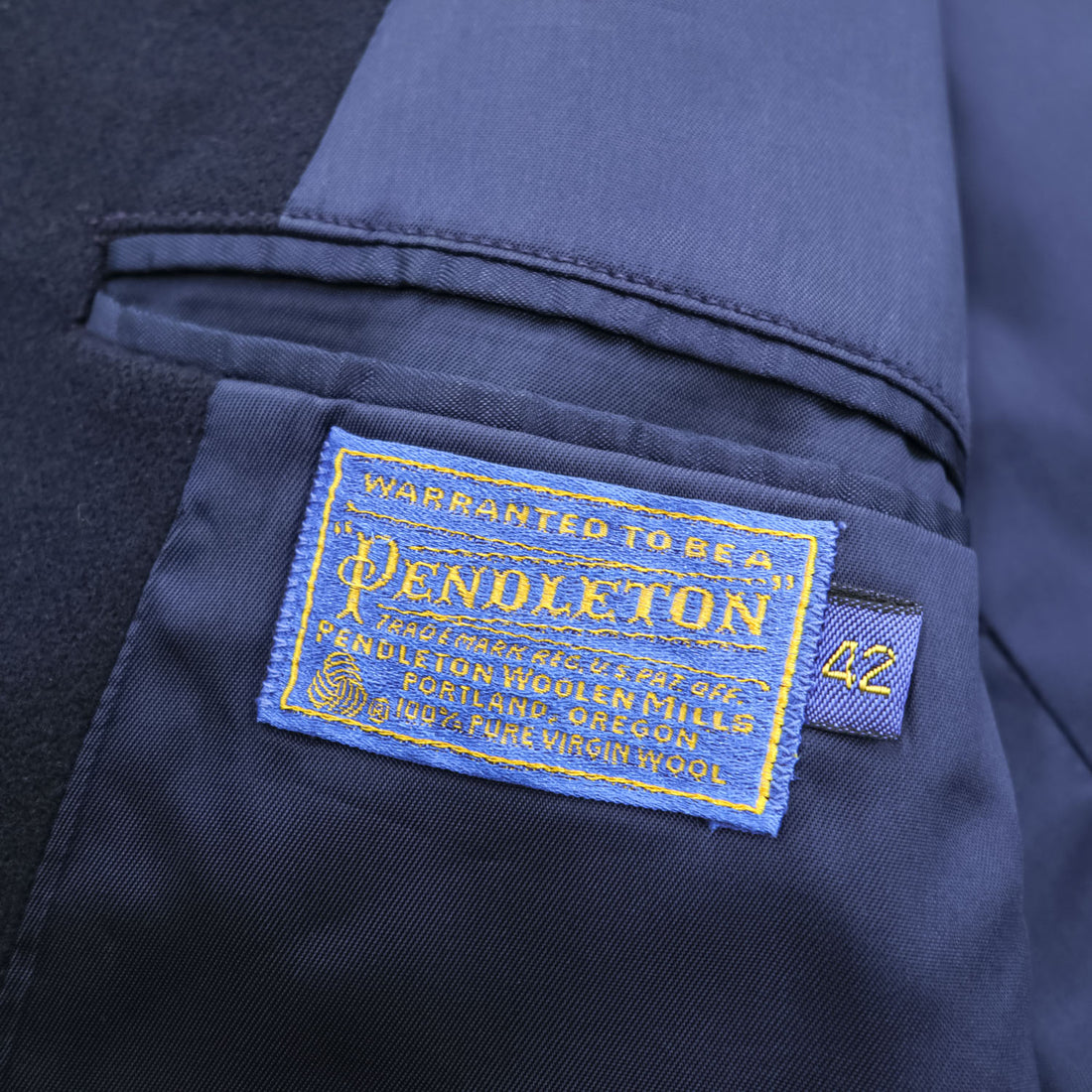 PENDLETON 80年代 ヴィンテージ 2B テーラードジャケット ブレザー XL ネイビー 紺ブレ 金ボタン