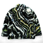 Sasquatchfabrix. 日本製 ファーコーチジャケット L マルチカラー フェイクファー FUR COACH JACKET ドローコード 21AW-JKH-003