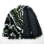 Sasquatchfabrix. 日本製 ファーコーチジャケット L マルチカラー フェイクファー FUR COACH JACKET ドローコード 21AW-JKH-003