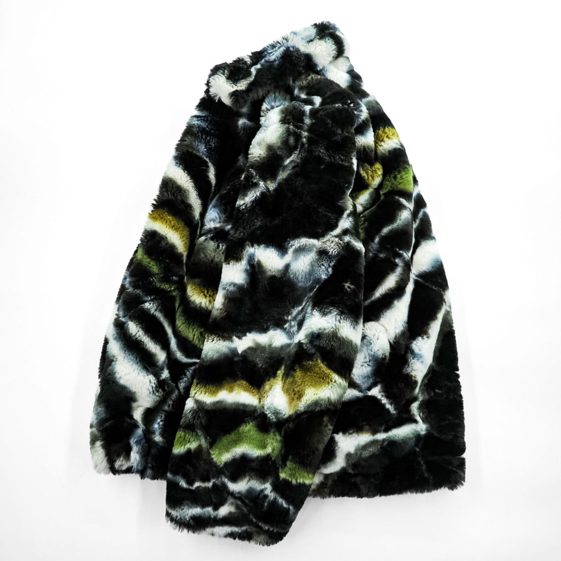 Sasquatchfabrix. 日本製 ファーコーチジャケット L マルチカラー フェイクファー FUR COACH JACKET ドローコード 21AW-JKH-003