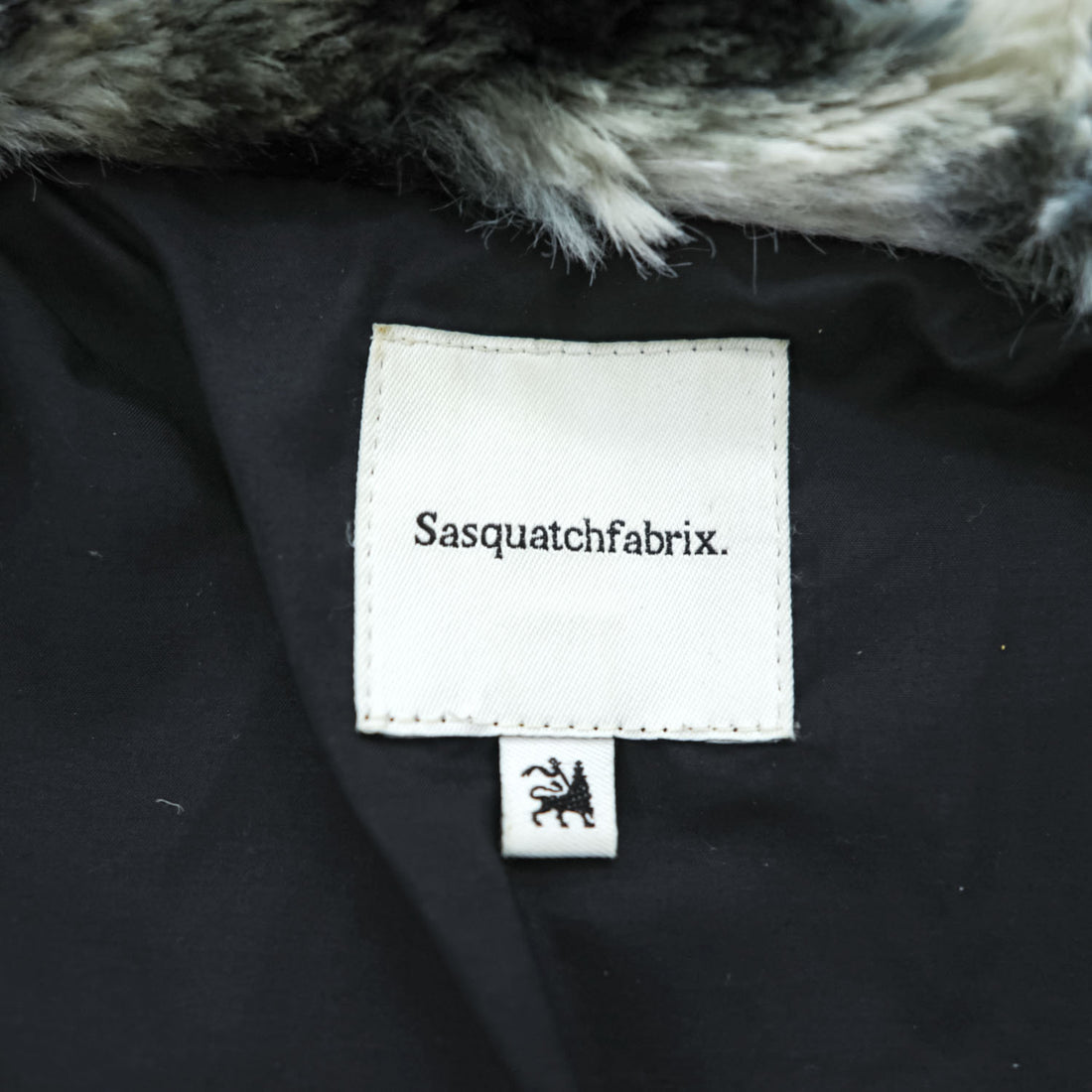 Sasquatchfabrix. 日本製 ファーコーチジャケット L マルチカラー フェイクファー FUR COACH JACKET ドローコード 21AW-JKH-003