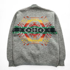 PENDLETON 70年代 ヴィンテージ ショールカラー ニットカーディガン M グレー 白タグ ネイティブ柄