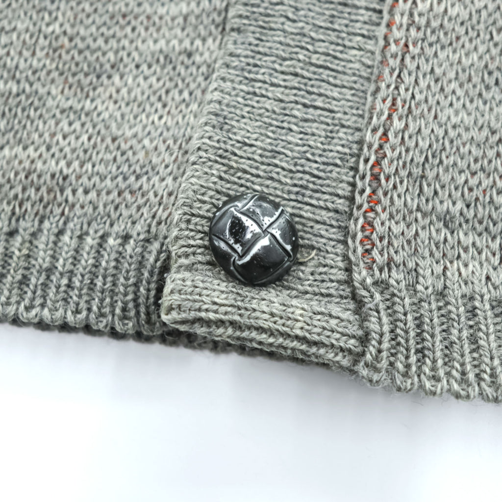 PENDLETON 70年代 ヴィンテージ ショールカラー ニットカーディガン M グレー 白タグ ネイティブ柄