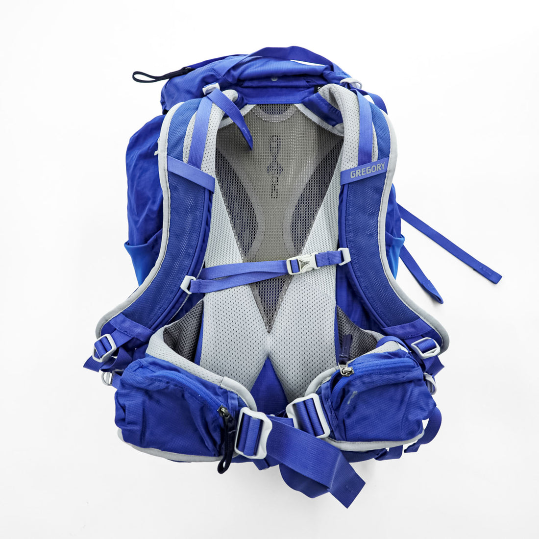 Gregory Z40 Hiking Backpack Blue Size S Ventilated Mesh Back Rain Cover 40L