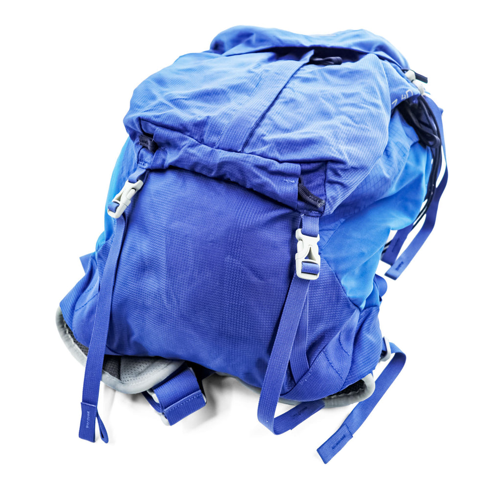 Gregory Z40 Hiking Backpack Blue Size S Ventilated Mesh Back Rain Cover 40L