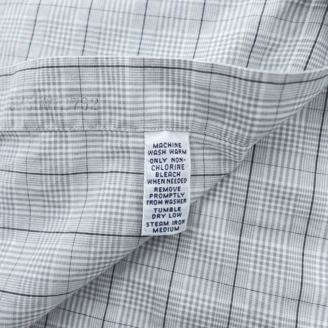 90s Ralph Lauren Yarmouth Gray Plaid Button-Down Long Sleeve Shirt 15 1/2-34/35