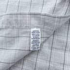 90s Ralph Lauren Yarmouth Gray Plaid Button-Down Long Sleeve Shirt 15 1/2-34/35