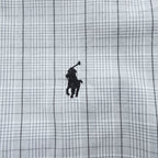 90s Ralph Lauren Yarmouth Gray Plaid Button-Down Long Sleeve Shirt 15 1/2-34/35