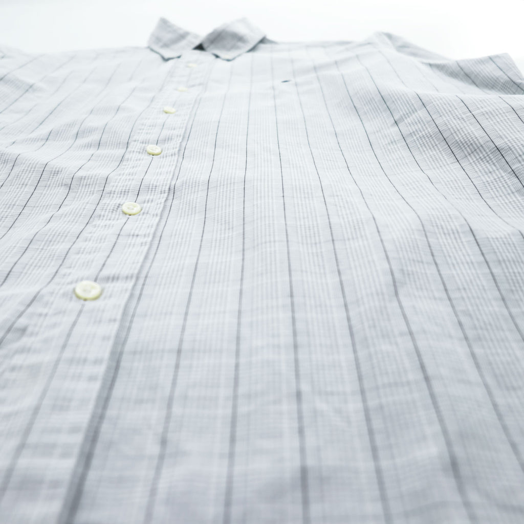 90s Ralph Lauren Yarmouth Gray Plaid Button-Down Long Sleeve Shirt 15 1/2-34/35