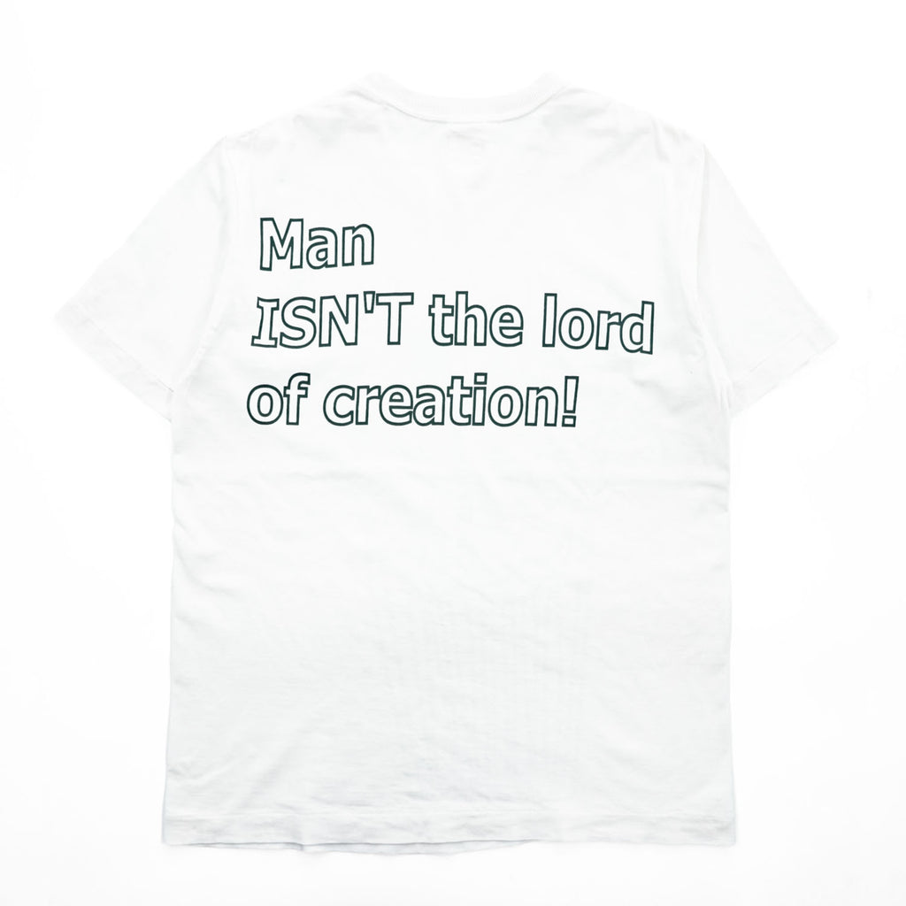 BRU NA BOINNE T-Shirt M White Double-Sided Print Single Stitch