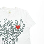 BRU NA BOINNE T-Shirt M White Double-Sided Print Single Stitch