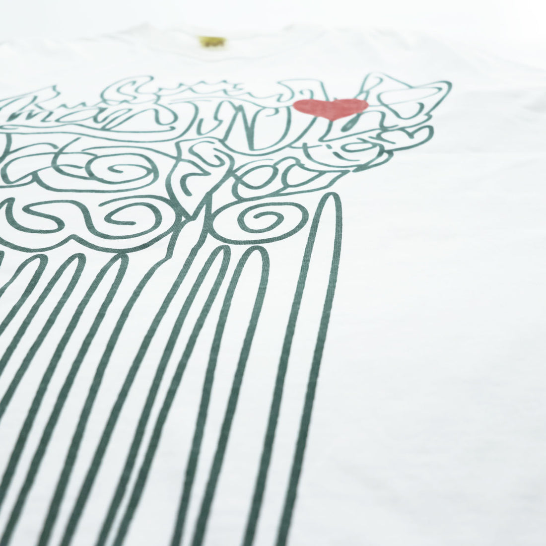 BRU NA BOINNE T-Shirt M White Double-Sided Print Single Stitch