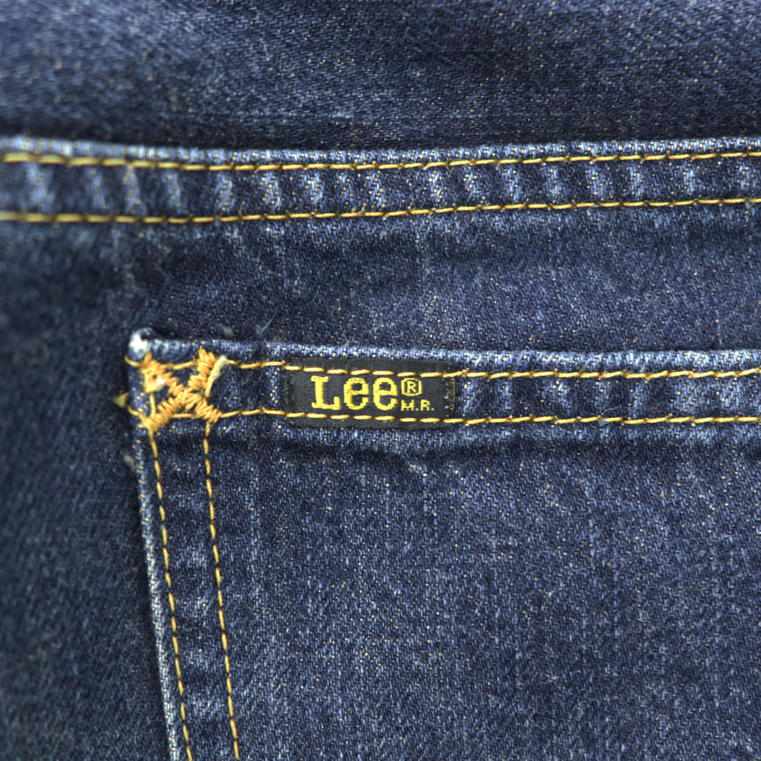 Lee 日本製 デニムパンツ ジーンズ L インディゴ ブルー RIDERS ジッパーフライ レザーパッチ LEE-382