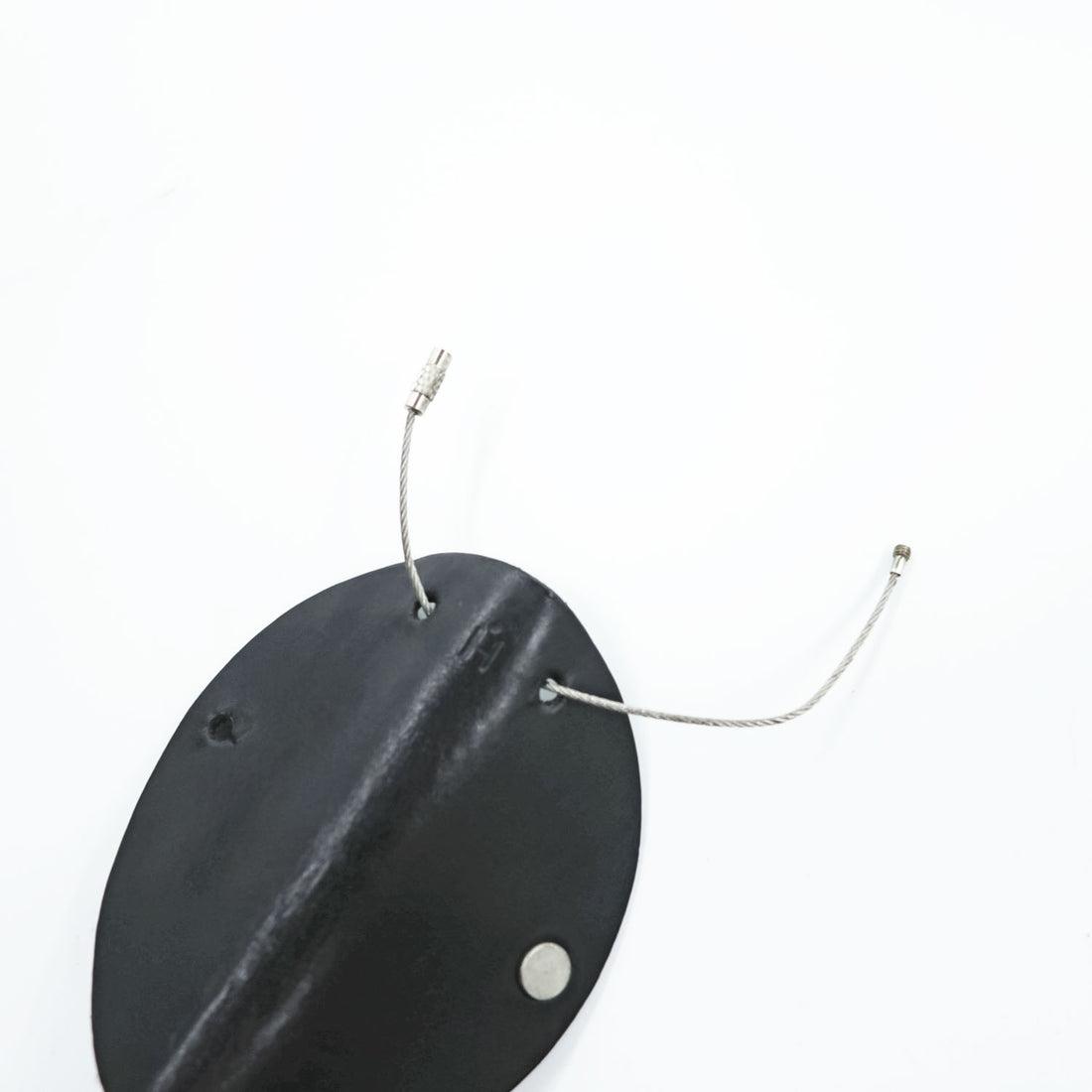 Hender Scheme レザー キーケース circle key holder サークル キーホルダー ブラック 3連フック