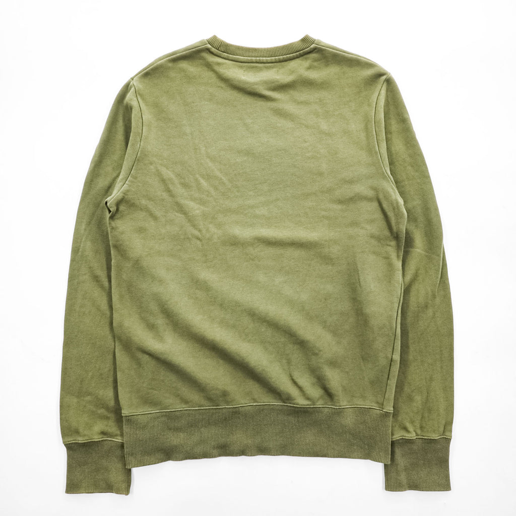 FRED PERRY クルーネック スウェット トレーナー S グリーン 刺繍 M2644