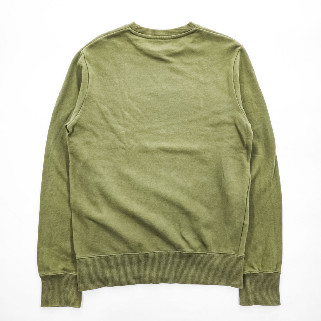FRED PERRY クルーネック スウェット トレーナー S グリーン 刺繍 M2644