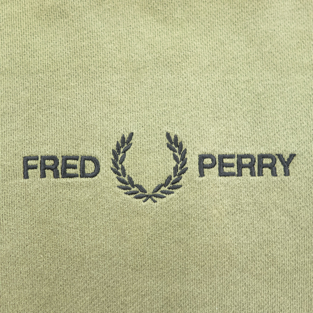FRED PERRY クルーネック スウェット トレーナー S グリーン 刺繍 M2644