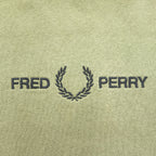 FRED PERRY クルーネック スウェット トレーナー S グリーン 刺繍 M2644